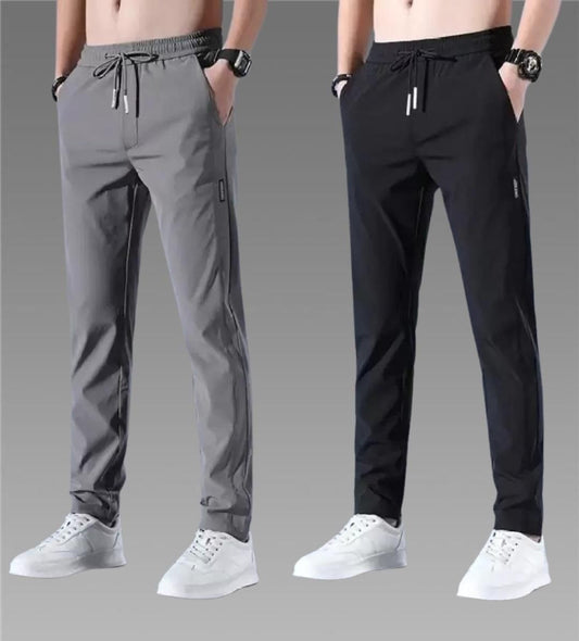 (DH)Trendy Combo Lycra Track Pant (Pack of 2)_S